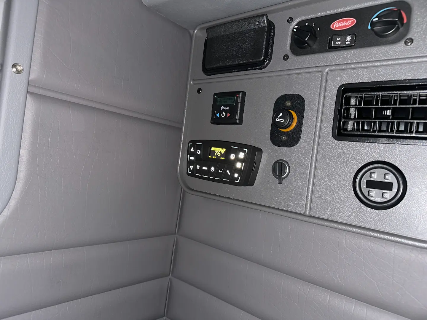 Controller installed in the cab — Go Green APU
