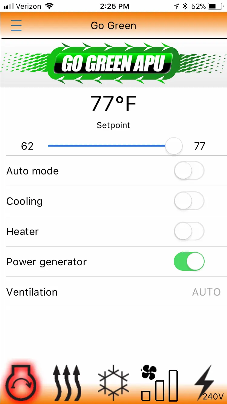Go Green APU phone app — Go Green APU